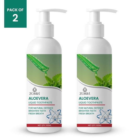 Zorba Aloe Vera Liquid Toothpaste 100ML (Pack of 2)