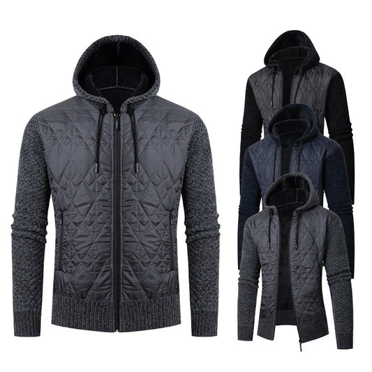 Men's Casual Hooded Sweater Coat
