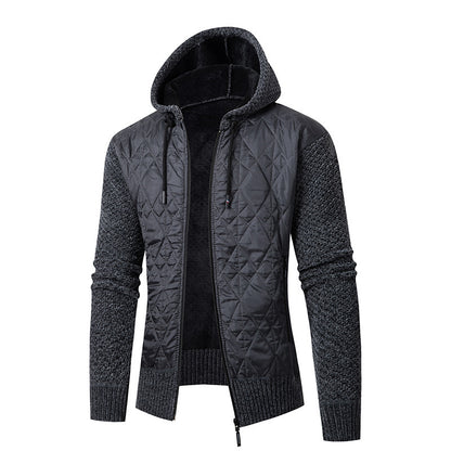 Men's Casual Hooded Sweater Coat