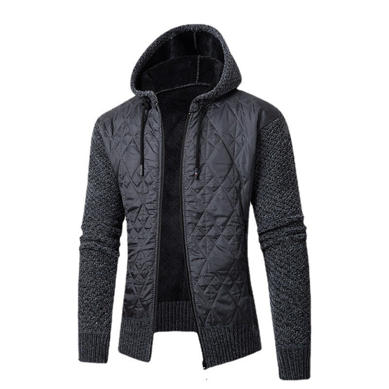 Men's Casual Hooded Sweater Coat