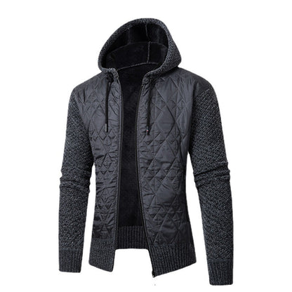Men's Casual Hooded Sweater Coat