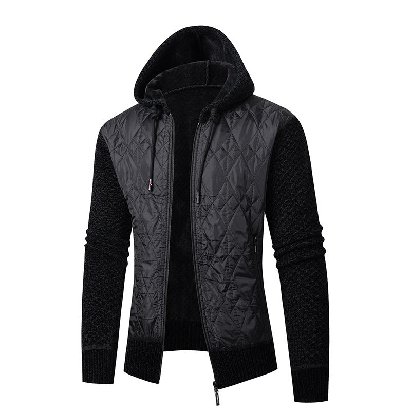 Men's Casual Hooded Sweater Coat